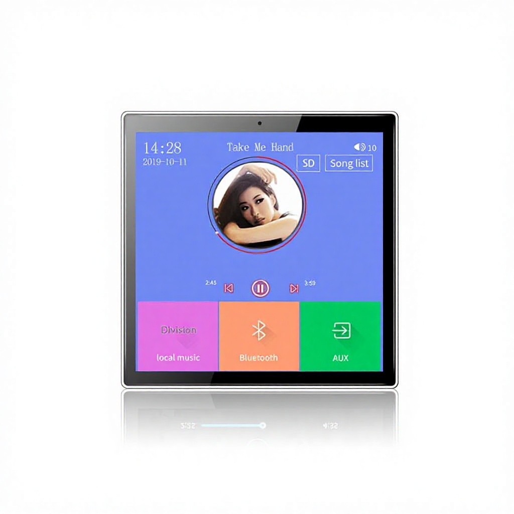 Audio House Music - 4 Inch In‑Wall Background Music Controller,