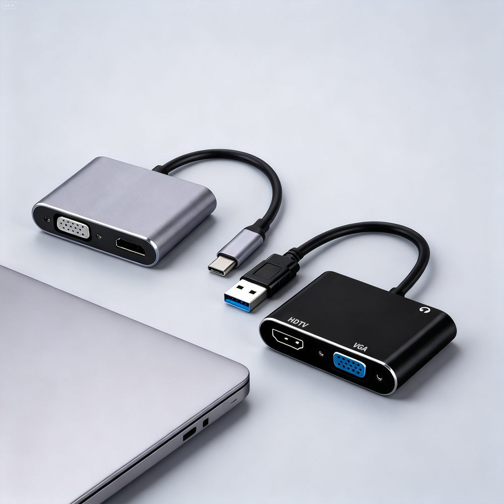 USB 3.0/TYPE-C to HDMI VGA Ada - Audio Music Splitter ulasan dan harga