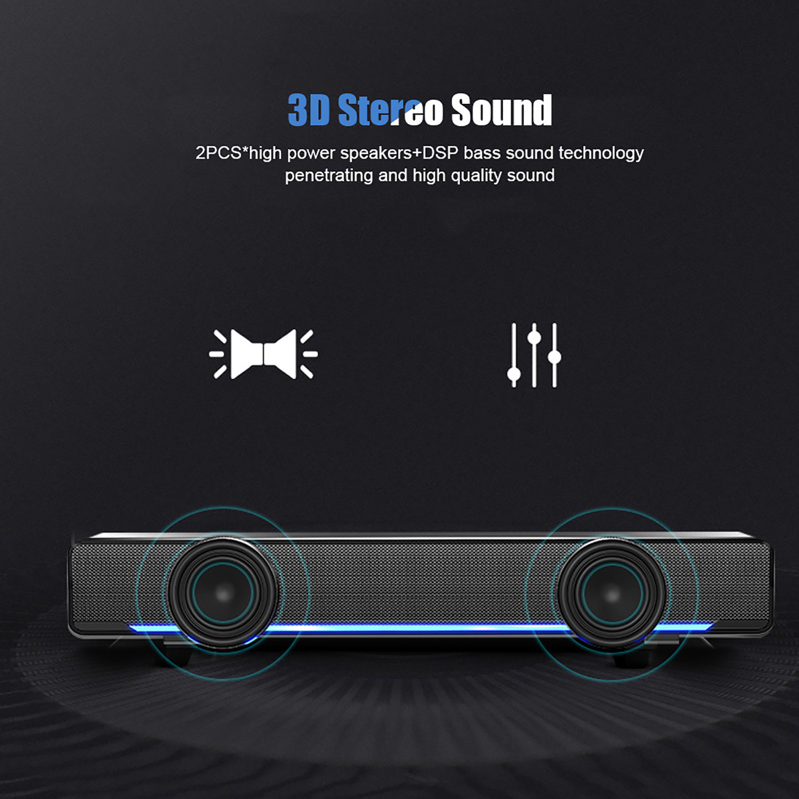 Portable Soundbar USB Wired St - Audio Music Player Pc ulasan dan harga