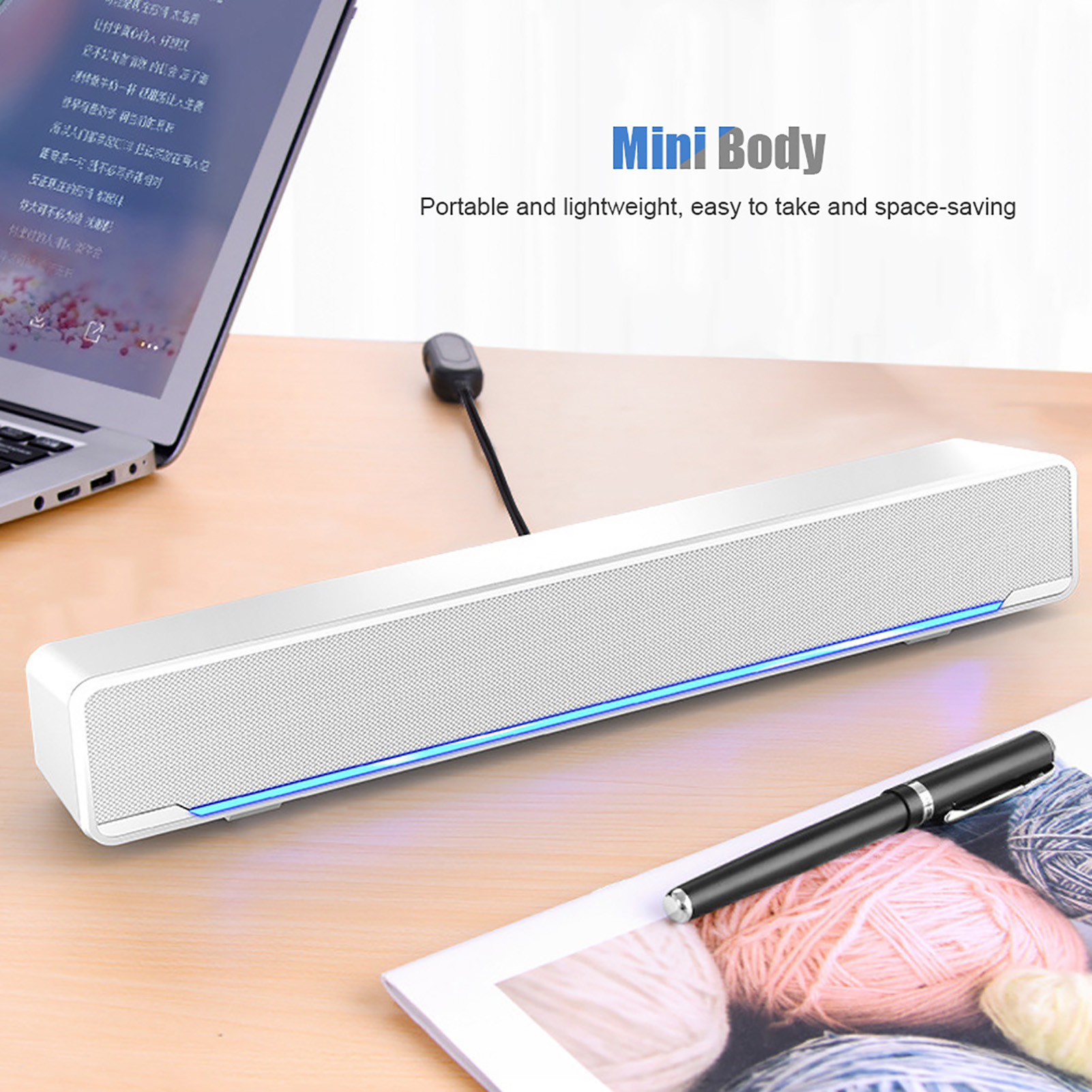 Portable Soundbar USB Wired St - Audio Music Player Pc ulasan dan harga