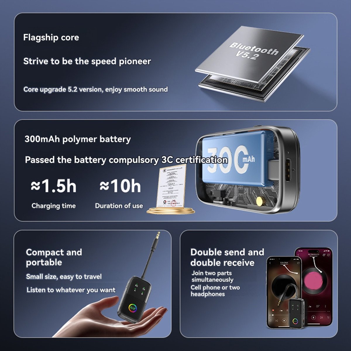 fine HIFI Bluetooth 5.2 Audio  - Audio Music Player Pc ulasan dan harga