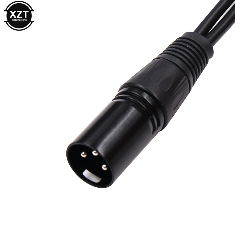 New 3-Pin XLR Male Plug to Dua - Audio Music Splitter ulasan dan harga