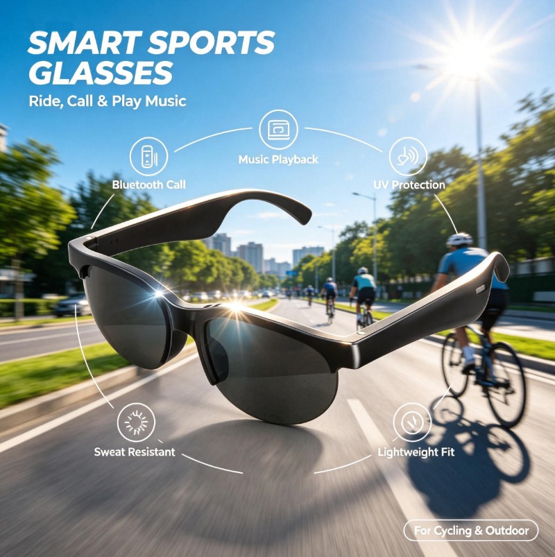Smart Glasses Bluetooth Call M - Audio To Music ulasan dan harga