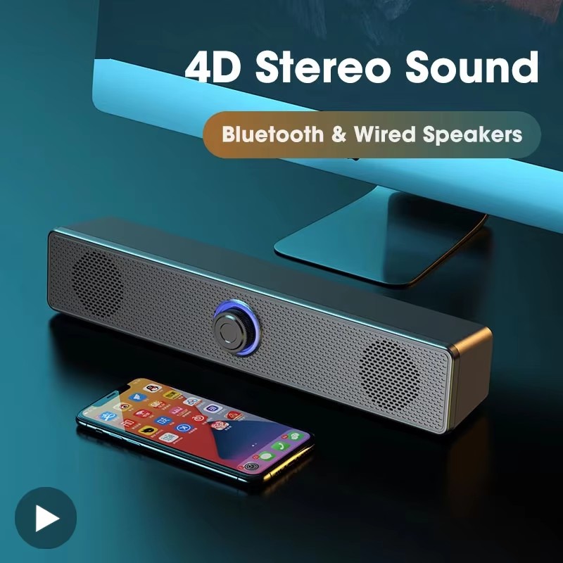 Music Soundbar Computer Caixa  - Audio Music Player Pc ulasan dan harga