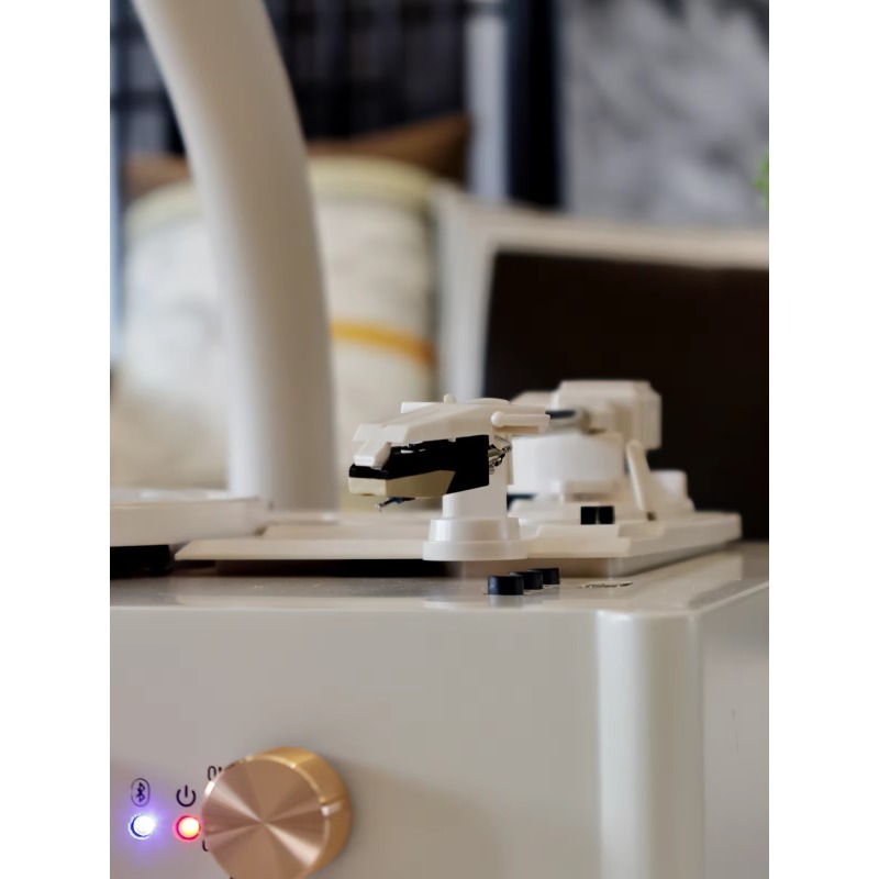 Elegant White Vinyl Record Pla - Audio Music Player Pc ulasan dan harga