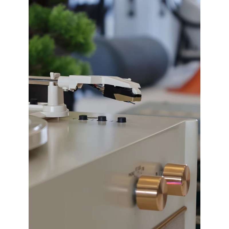 Elegant White Vinyl Record Pla - Audio Music Player Pc ulasan dan harga