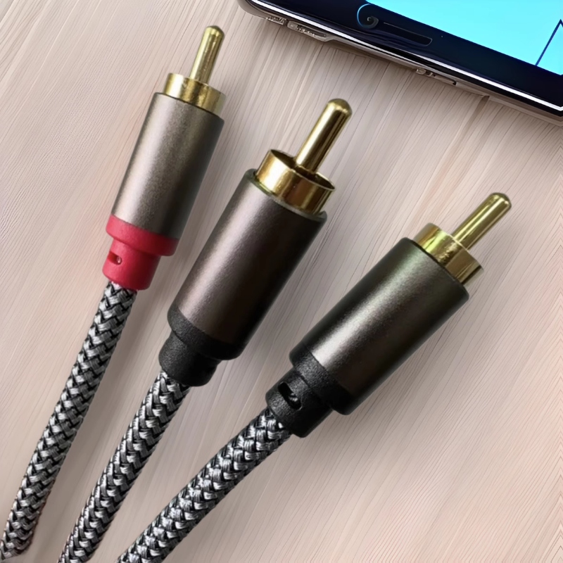 0.3/0.5/3m Short RCA Splitter  - Audio Music Splitter ulasan dan harga