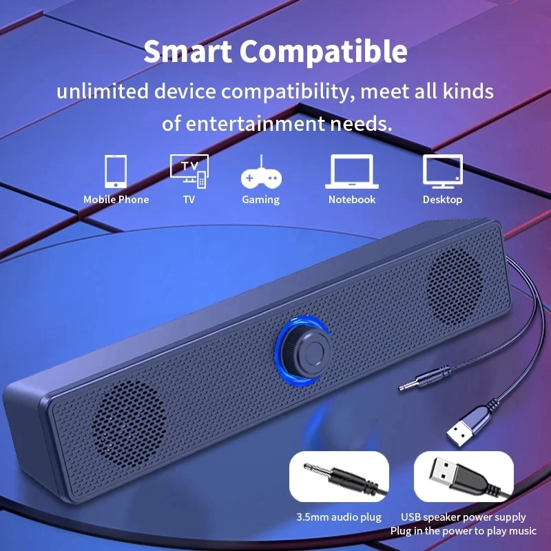 Soundbar Computer PC TV Laptop - Audio Music Player Pc ulasan dan harga