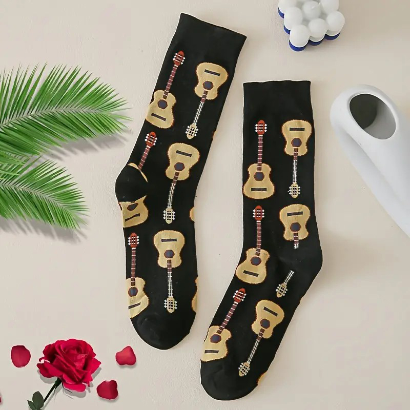 1 Pair Men Guitar Printed Mid  - Guitar Slide Tube ulasan dan harga