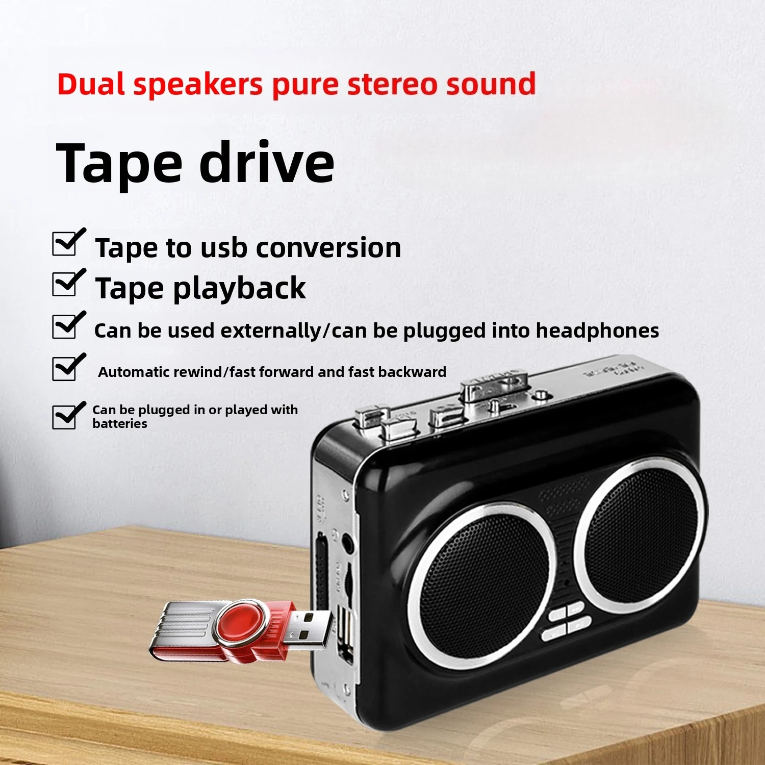 USB Cassette Player Music Audi - Audio Music Player Pc ulasan dan harga