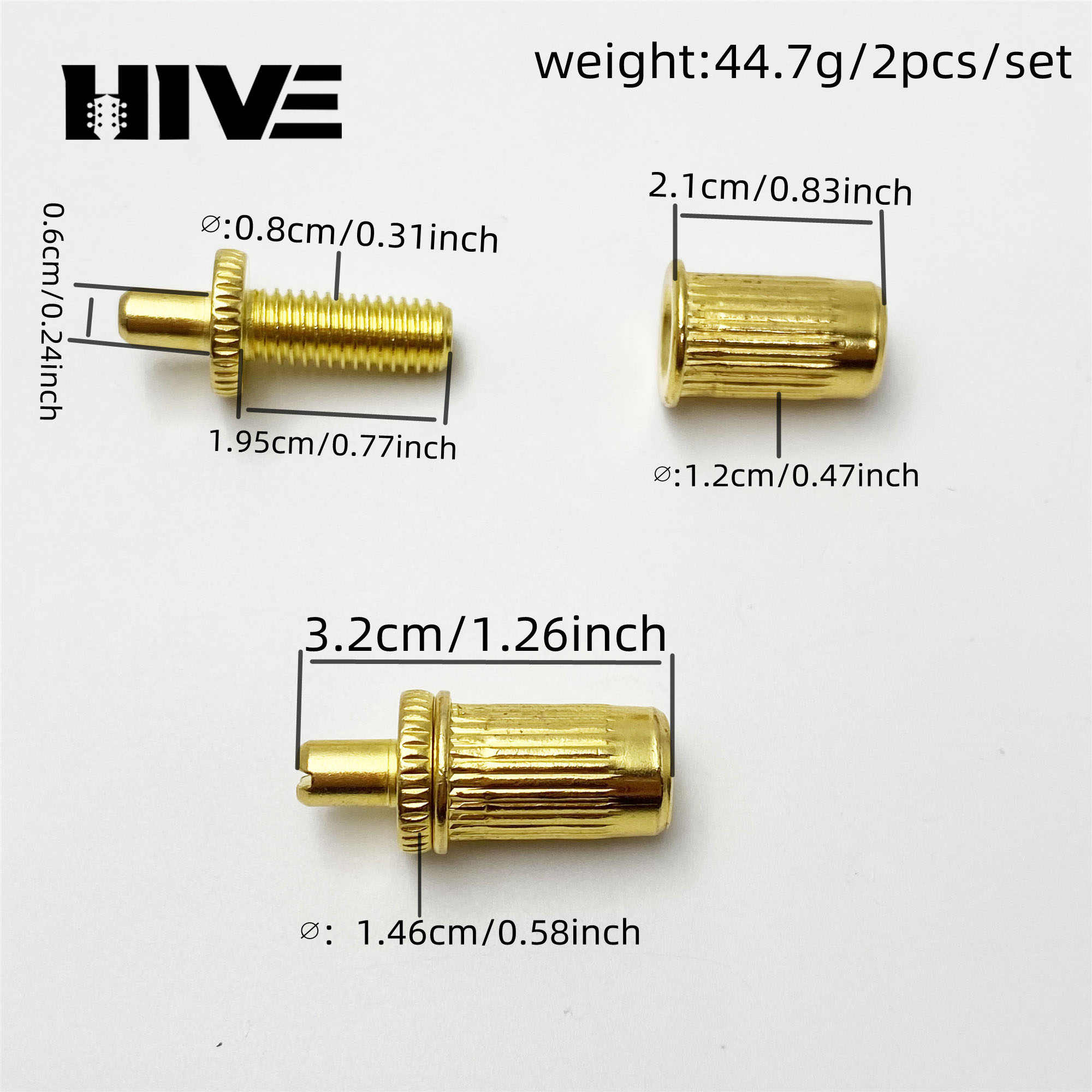 2Pcs Electric Guitar Bridge Po - Guitar Slide Tube ulasan dan harga