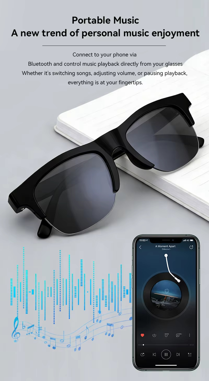 Lenovo 12K Smart AI Glasses 25 - Audio To Music ulasan dan harga
