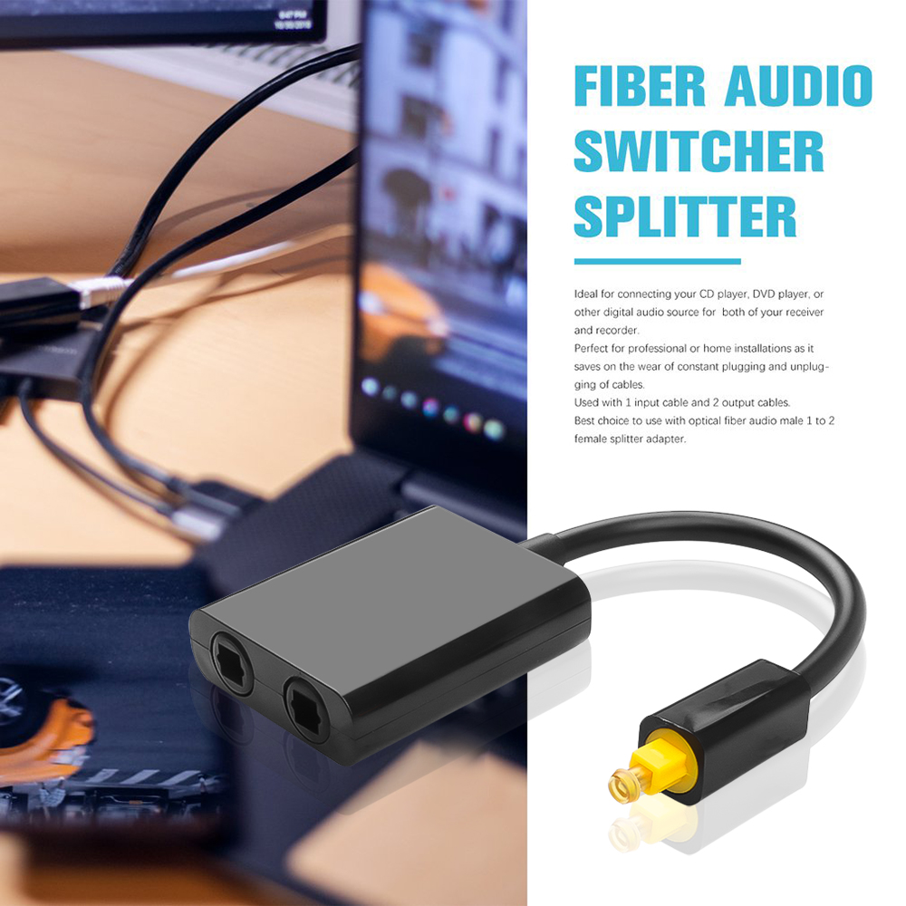 KEBIDUMEI Toslink 1 in 2 Out O - Audio Music Splitter ulasan dan harga