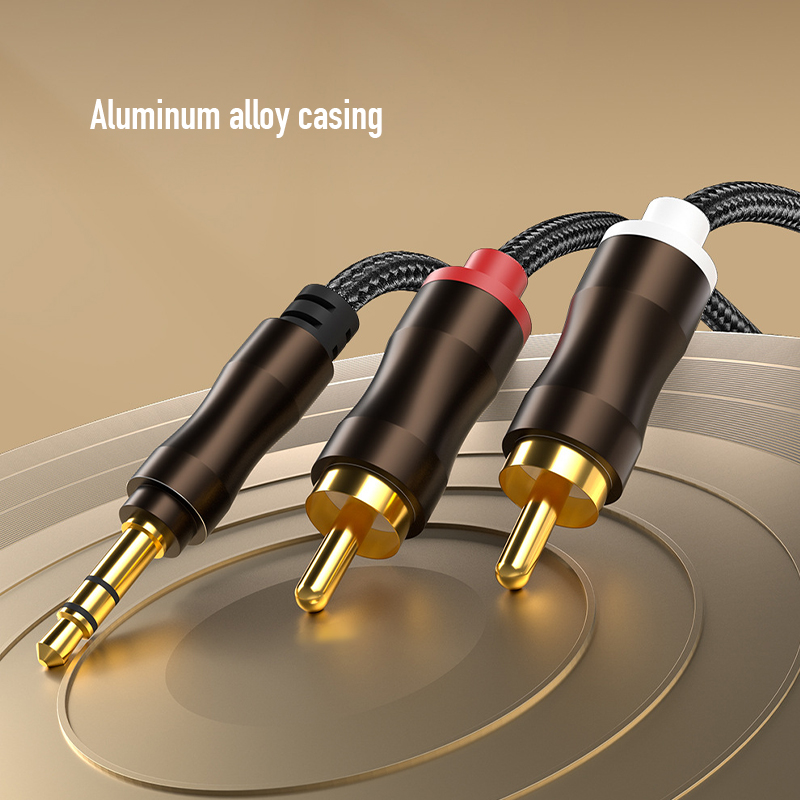 RCA To 3.5 mm Jack Aux Audio C - Audio Music Splitter ulasan dan harga