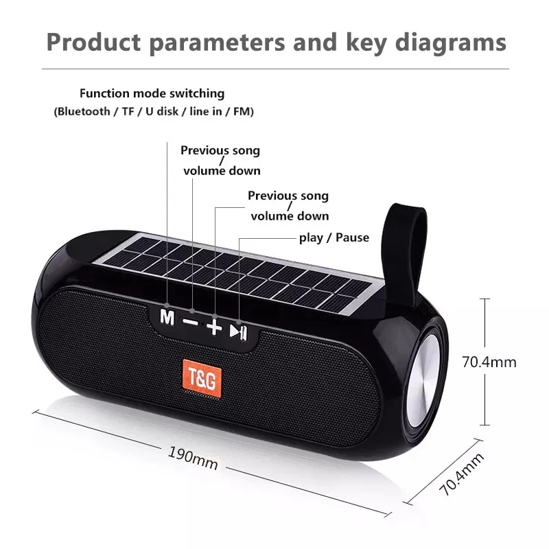 Solar Radio FM Outdoor Portabl - Audio Music Player Pc ulasan dan harga