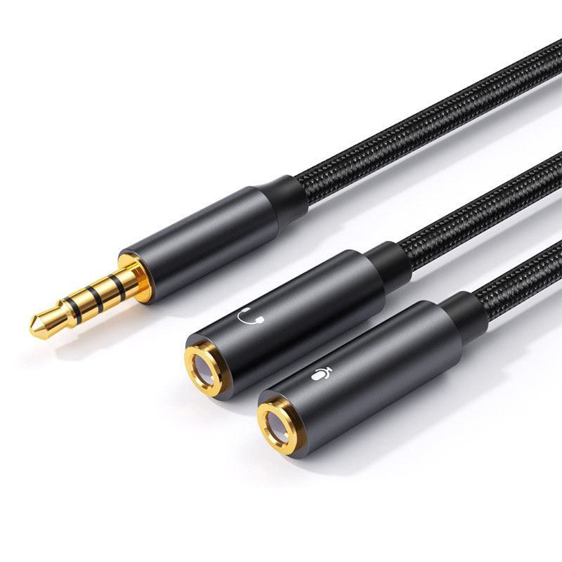 3.5mm Jack Aux Audio Cable Mal - Audio Music Splitter ulasan dan harga