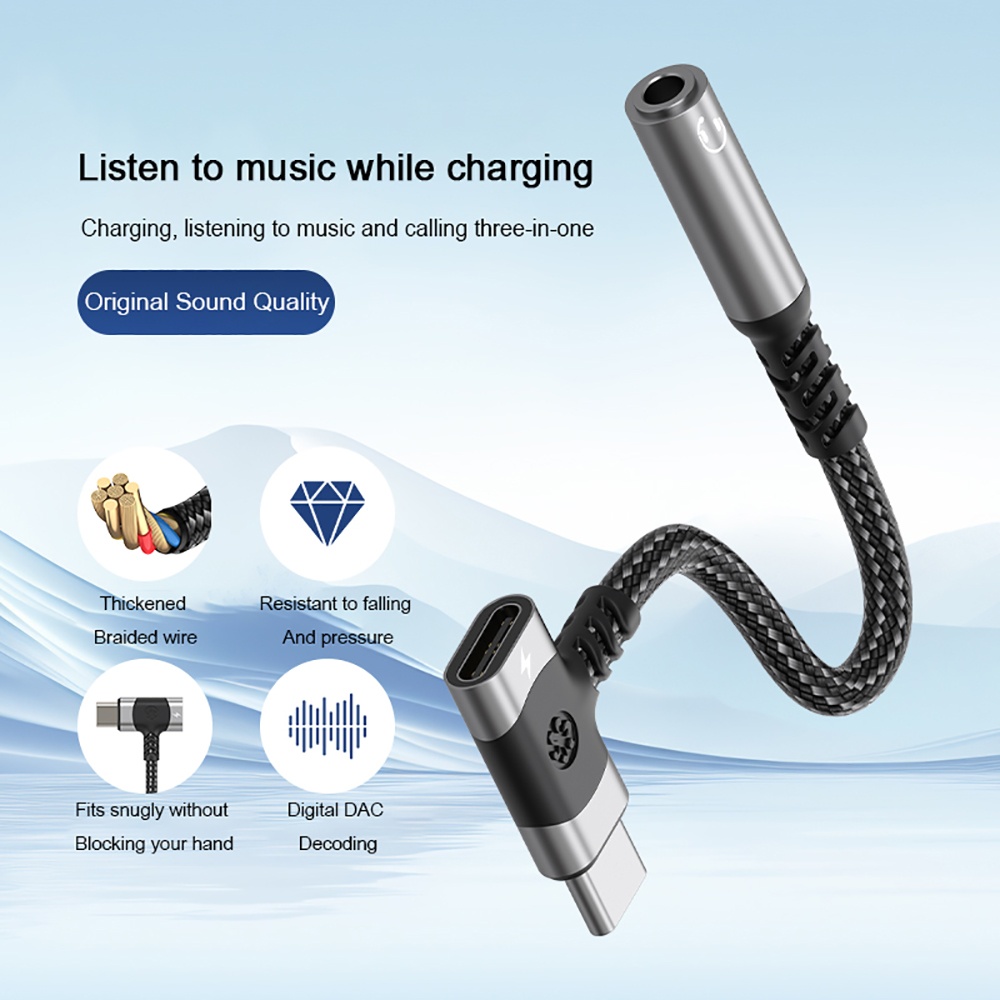 2 in 1 USB C OTG Splitter Adap - Audio Music Splitter ulasan dan harga