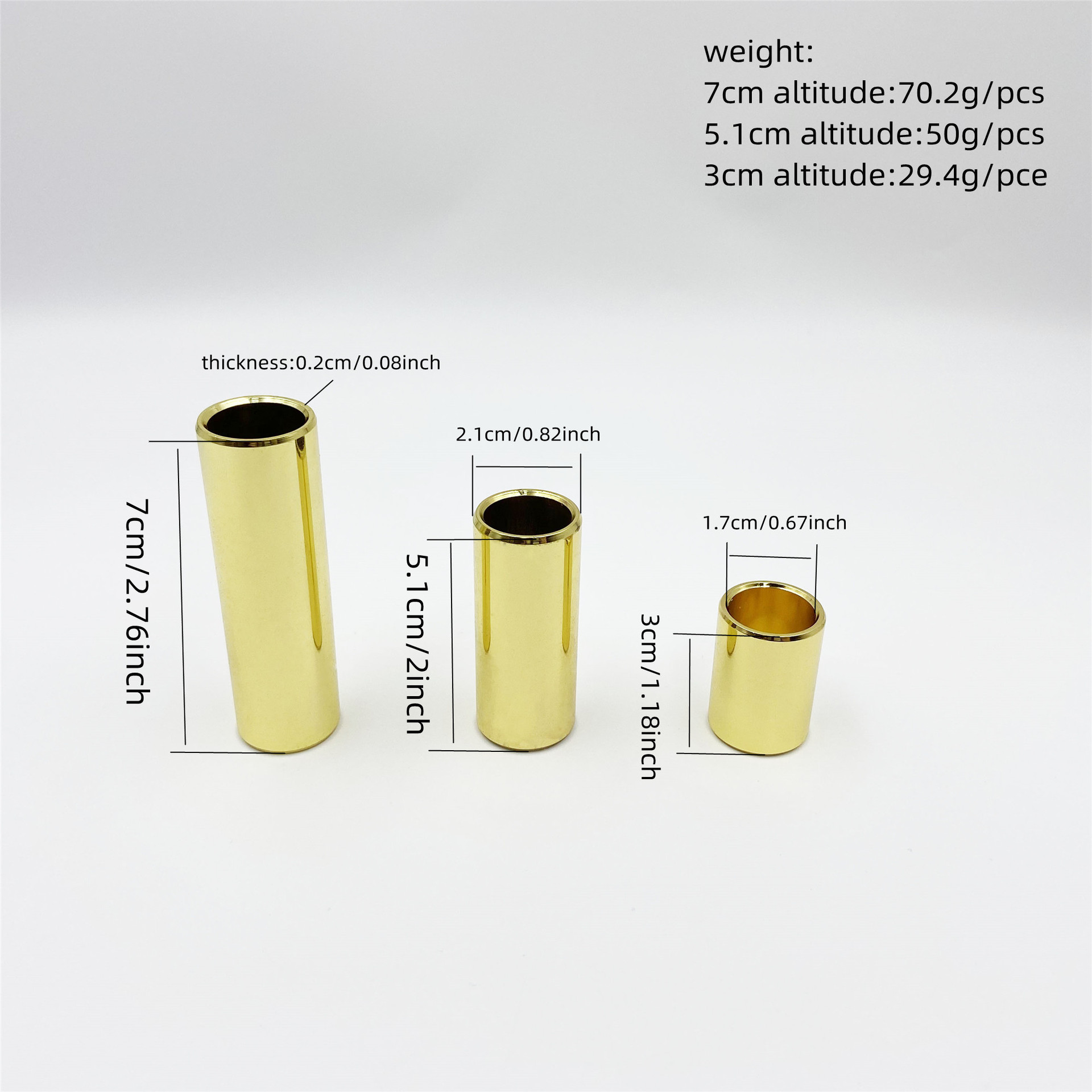 12-Pack Brass Guitar Slide Ass - Guitar Slide Tube ulasan dan harga