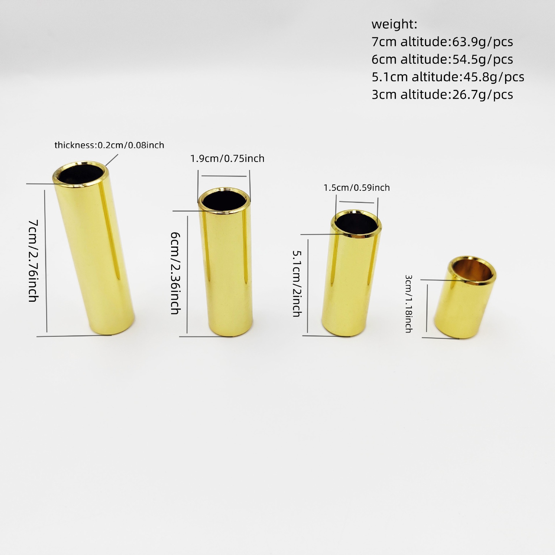 12-Pack Brass Guitar Slide Ass - Guitar Slide Tube ulasan dan harga
